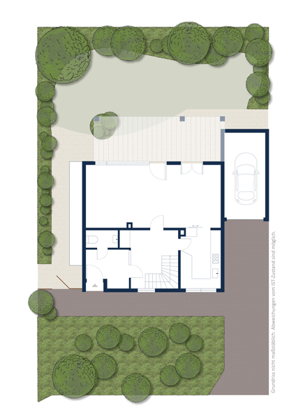 Erdgeschoss mit Garten