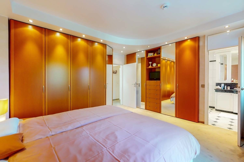 Schlafzimmer mit Dekorboden
