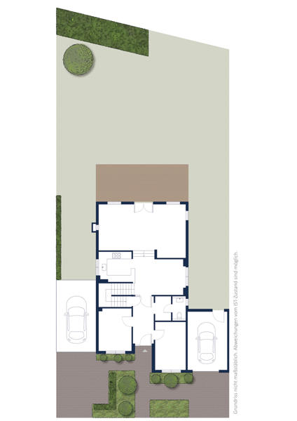 Erdgeschoss und Garten