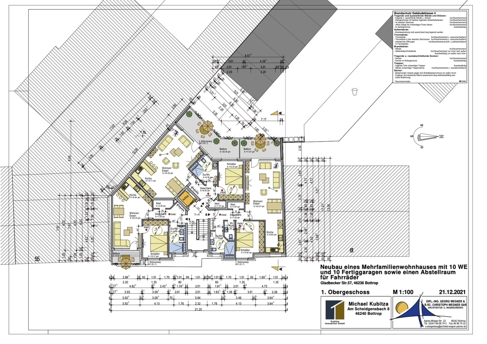 Seniorengerechte Wohnung 2,5 Raum + großem Balkon im 1. OG, alles auf einer Eben ... - Foto 3
