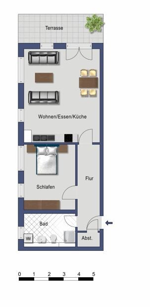 Grundriss Wohnung 4