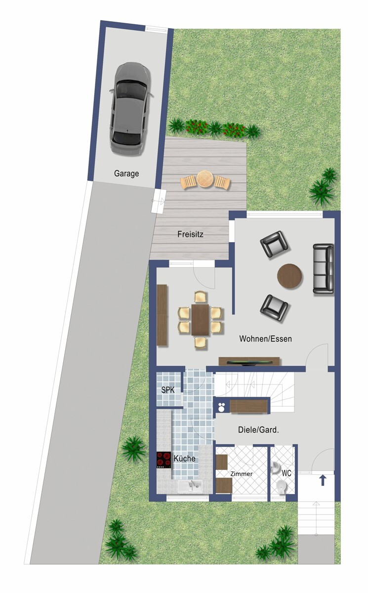 Grundriss EG (nicht maßstabsgetreu)