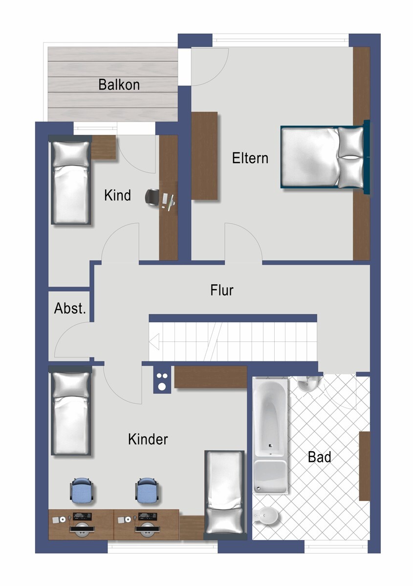 Grundriss OG (nicht maßstabsgetreu)