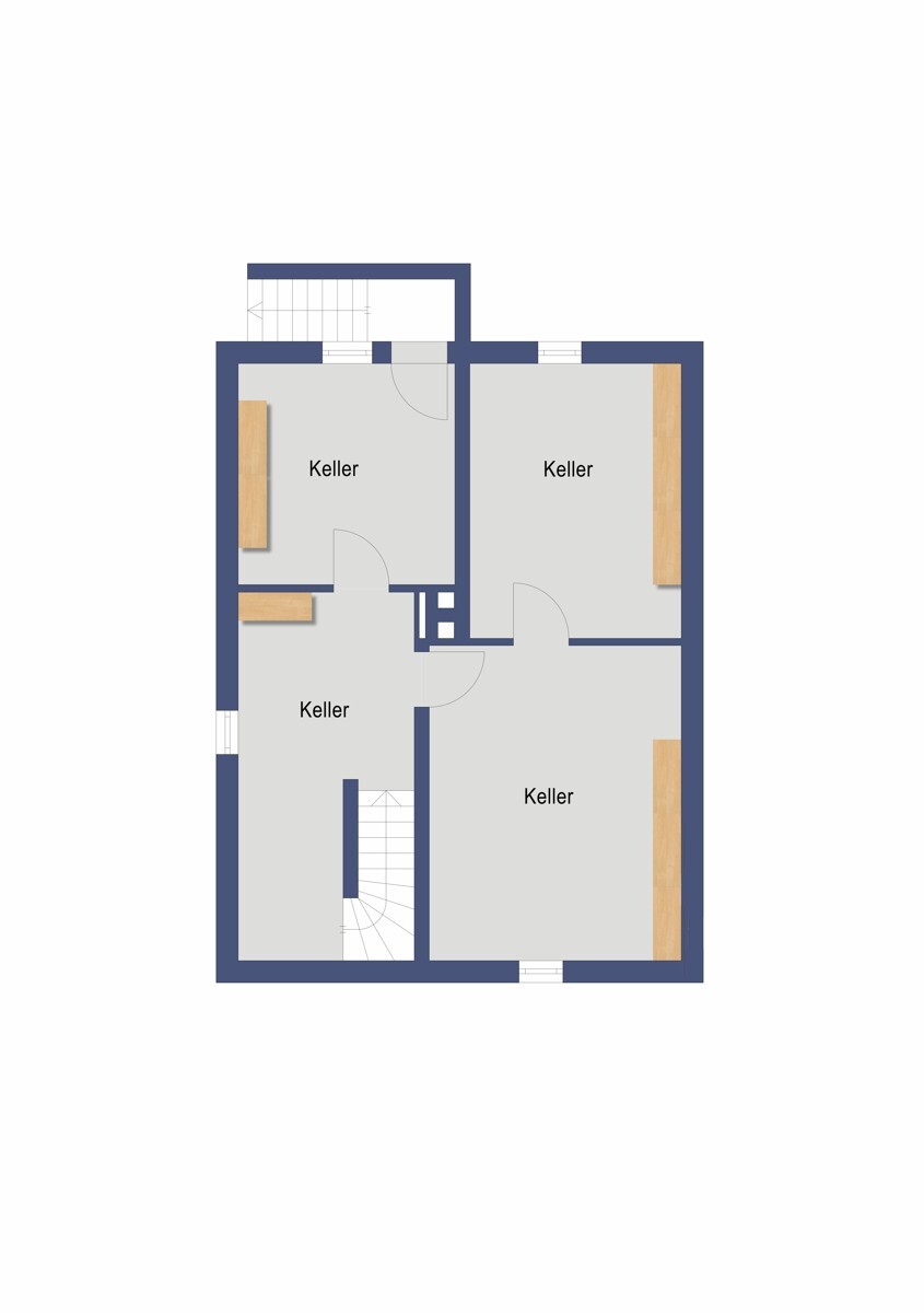 Grundriss Kellergeschoss (Nicht maßstabsgetreu)