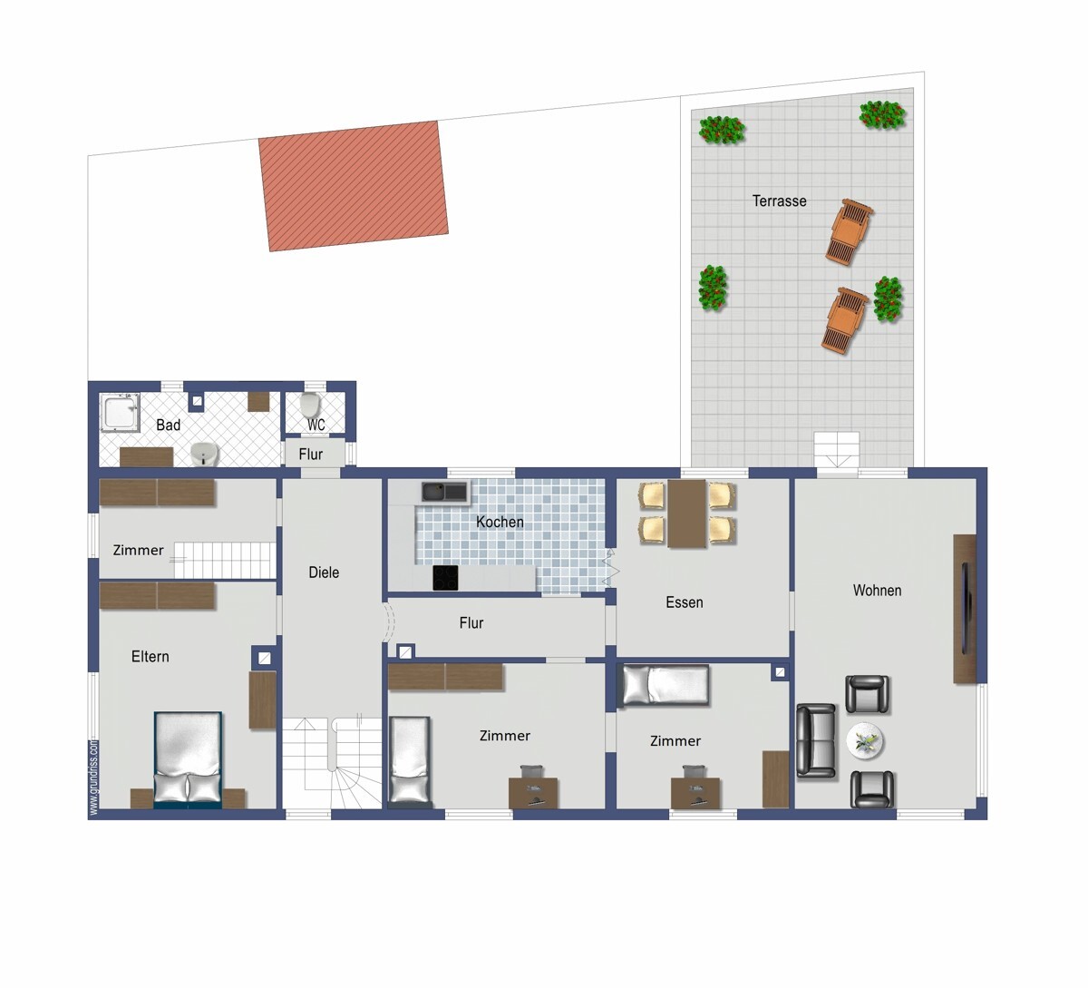 Grundriss OG (nicht maßstabsgetreu)