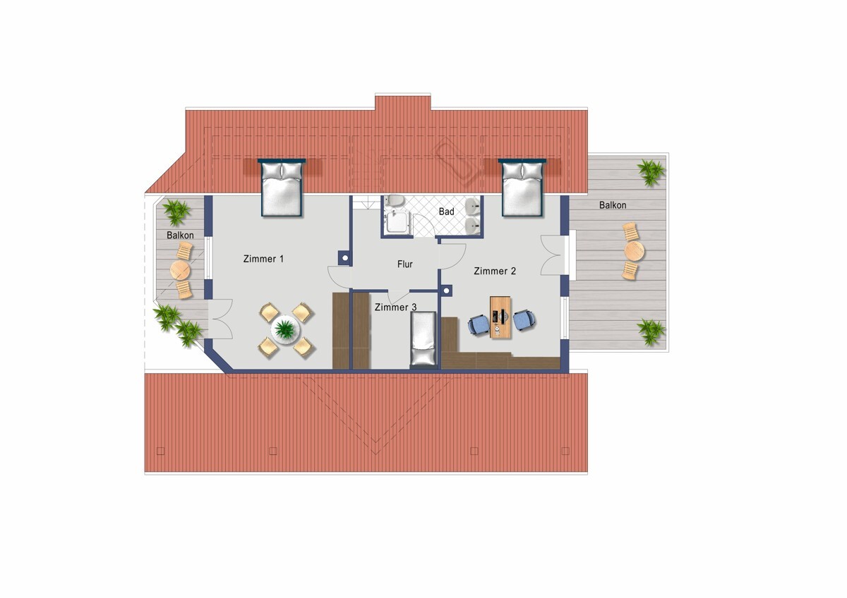 Grundriss Obergeschoss