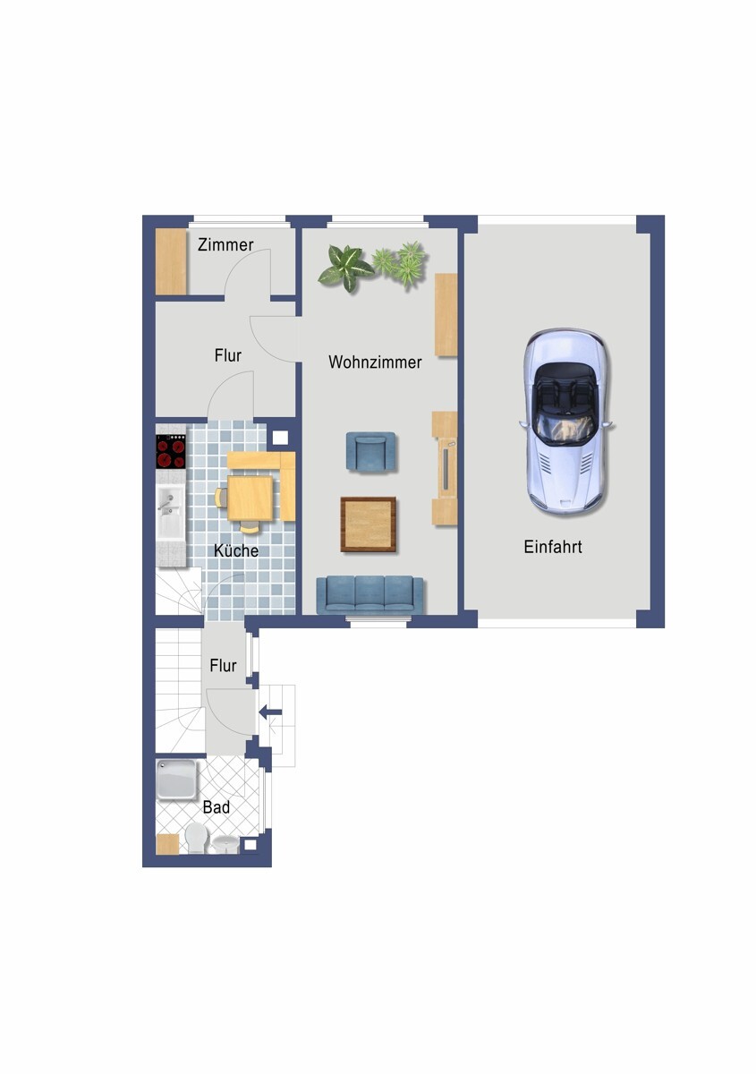 Grundriss Erdgeschoss (Nicht maßstabsgetreu)