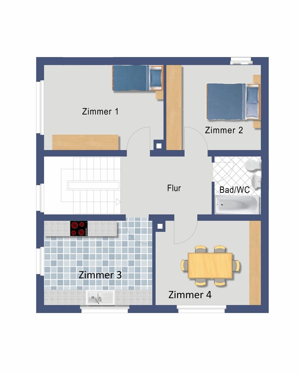 Grundriss Erdgeschoss (Nicht maßstabsgetreu)