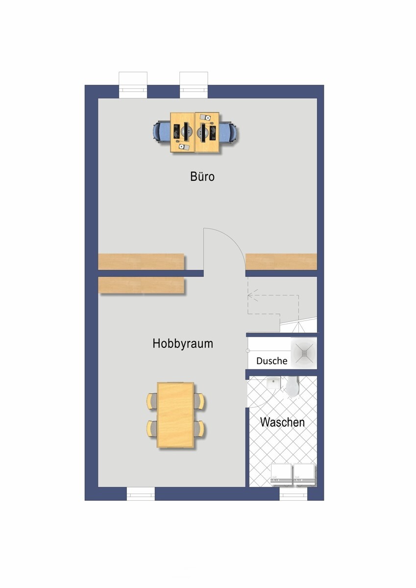 Grundriss Kellergeschoss (Nicht maßstabsgetreu)
