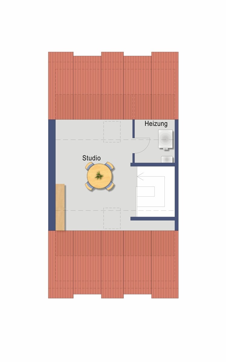 Grundriss Dachgeschoss (Nicht maßstabsgetreu)