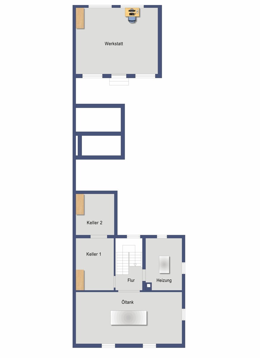 Grundriss_Kellergeschoss (Nicht maßstabsgetreu)