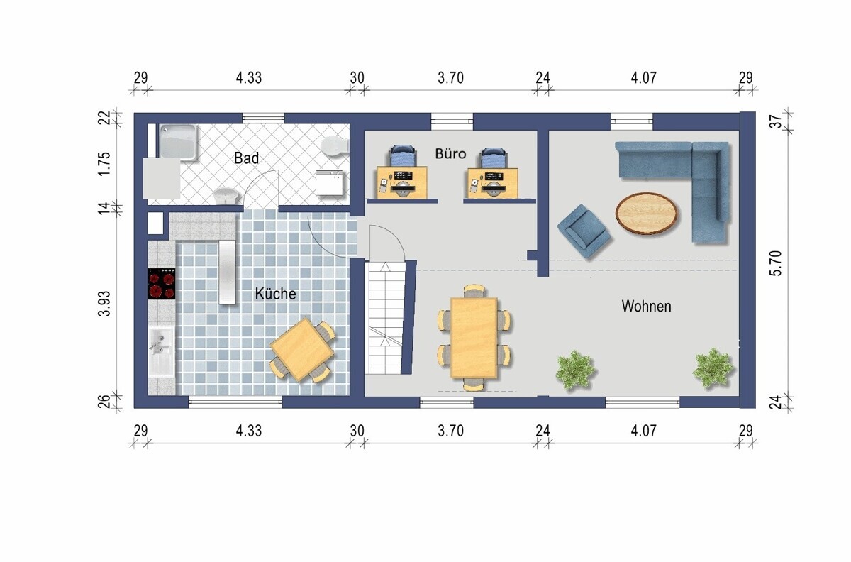 Grundriss_Obergeschoss (Nicht maßstabsgetreu)