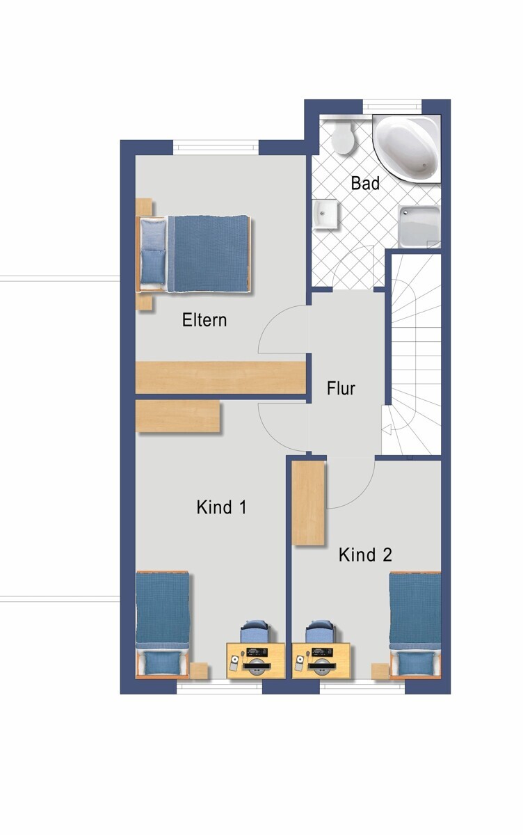 Grundriss_Obergeschoss (Nicht maßstabsgetreu)