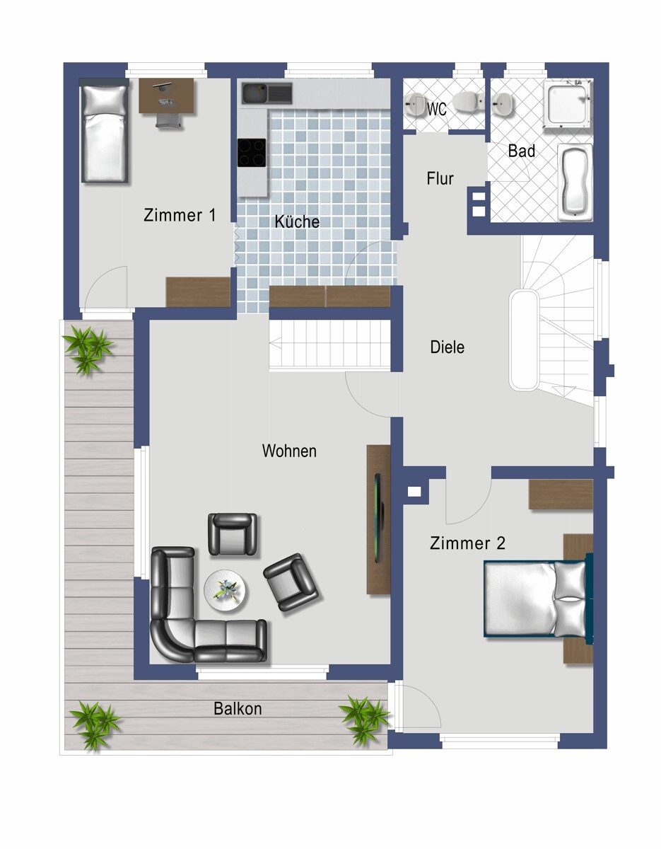 Grundriss Obergeschoss