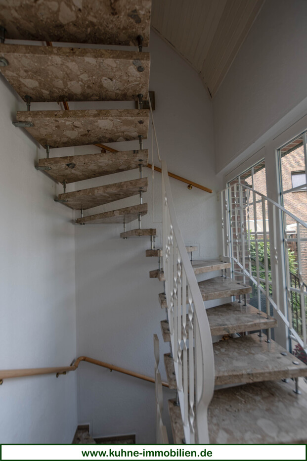 Treppe in die obere Etage