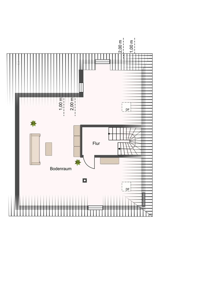 Grundriss Spitzboden