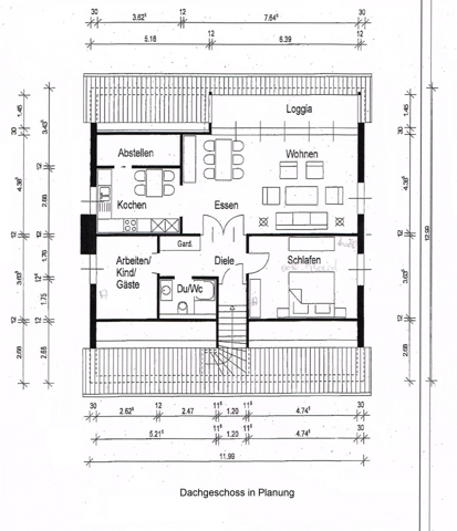 Dachgeschoss in Planung