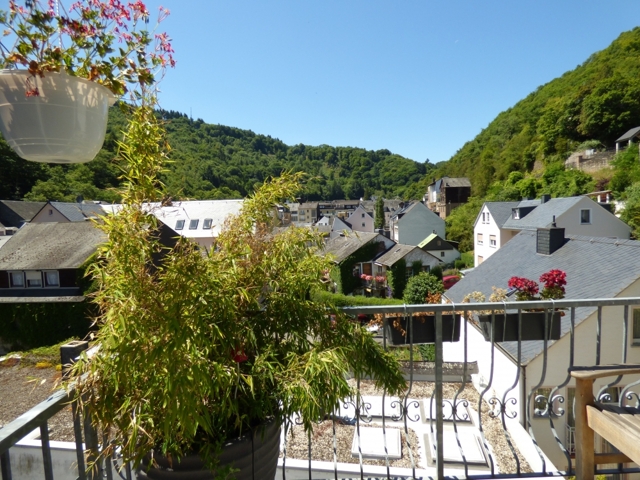 Zicht vanaf het balkon