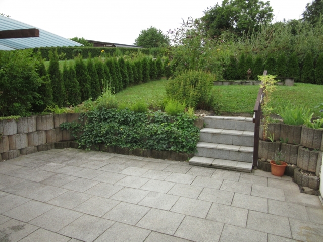 Terrace and garden