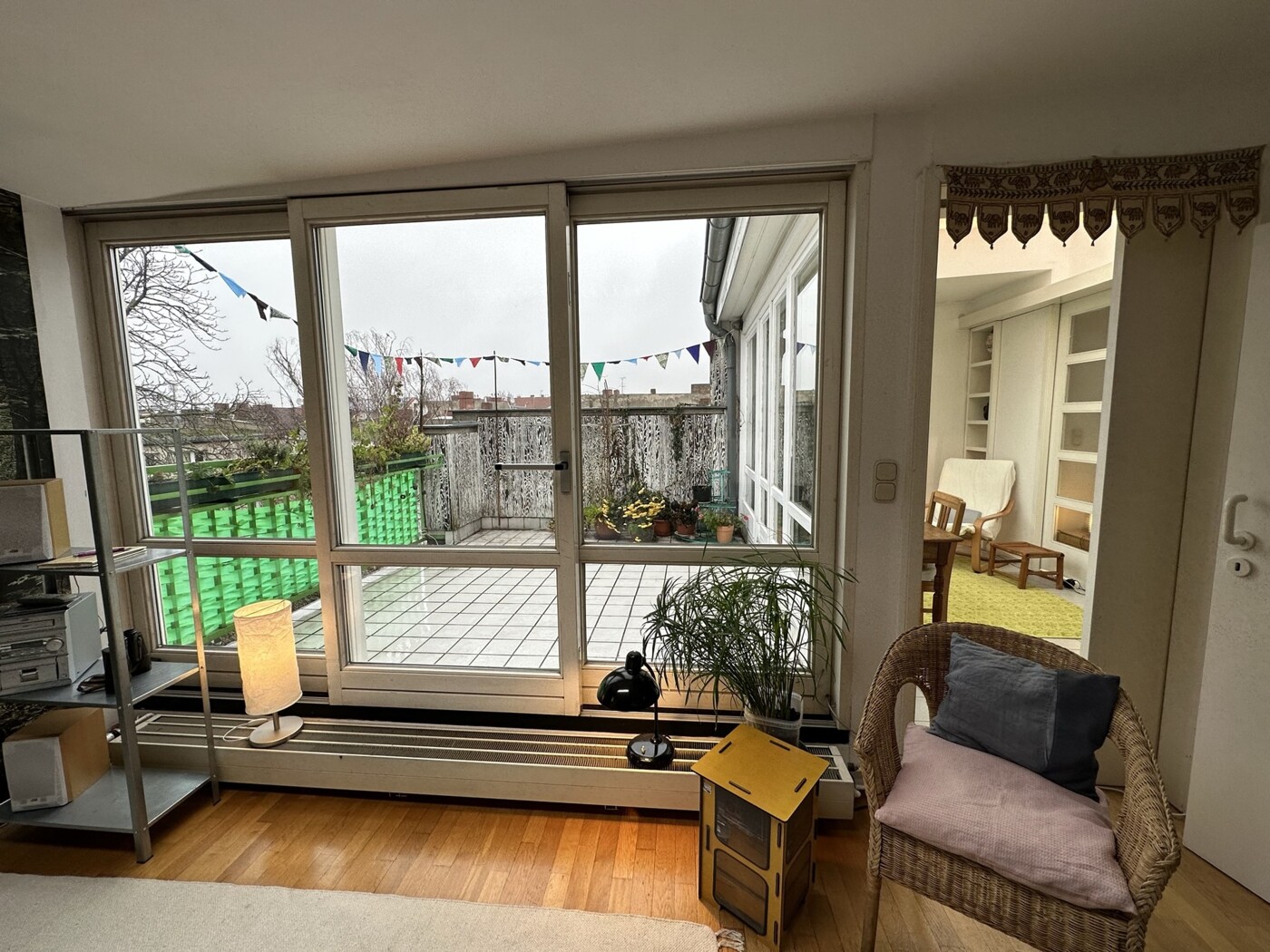 Terrasse mit Blick Wintergarten