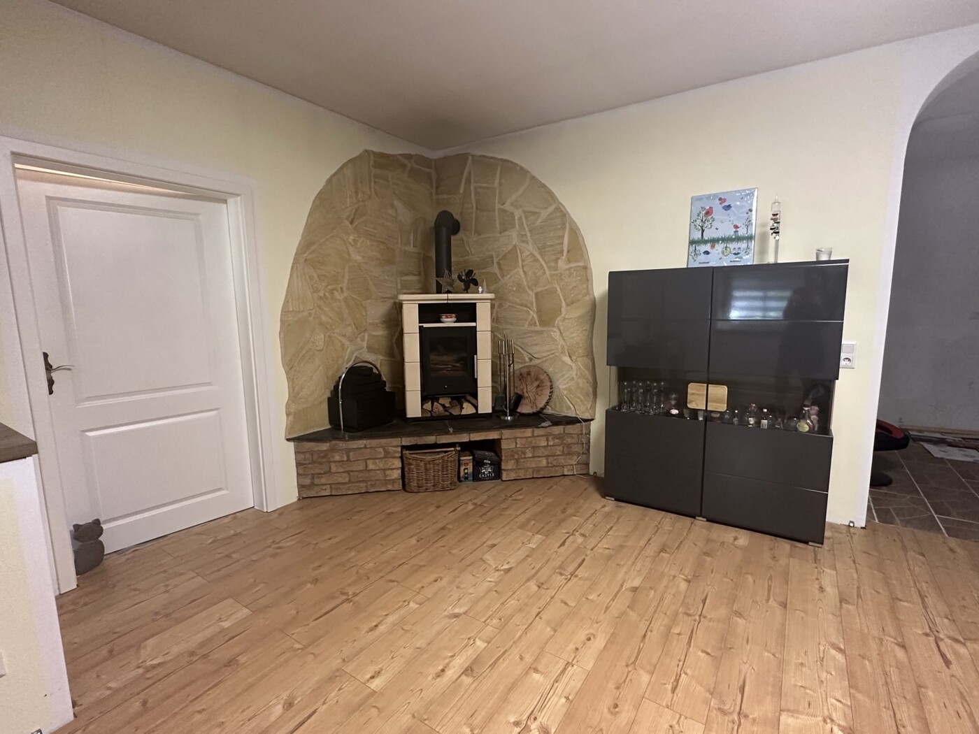 Kamin im Wohnzimmer