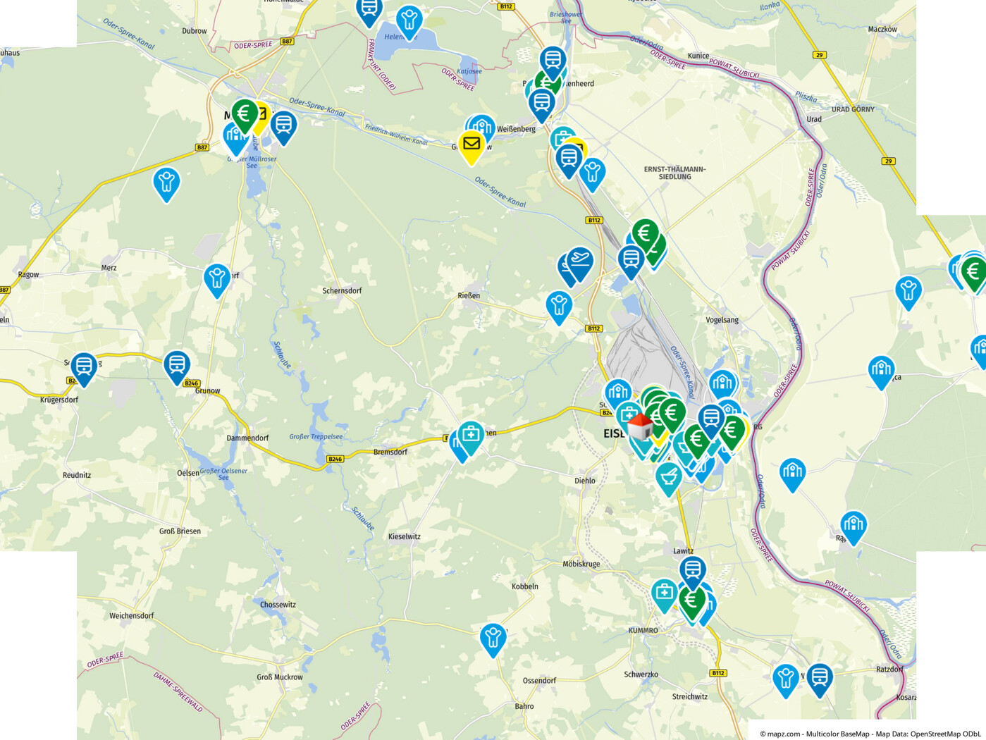 Kartenausschnitt