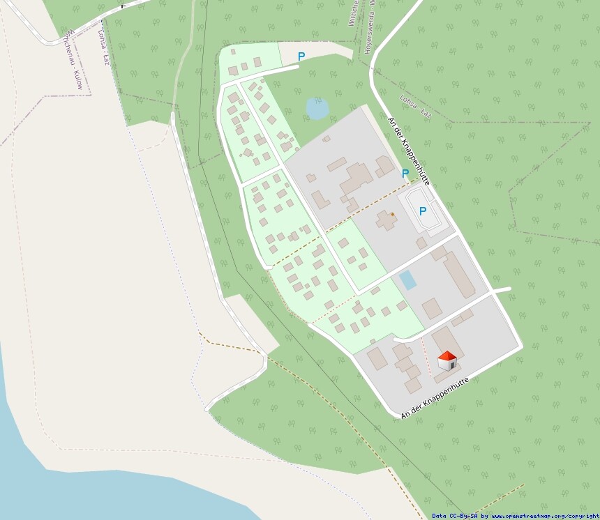 Lageplan in der Siedlung 