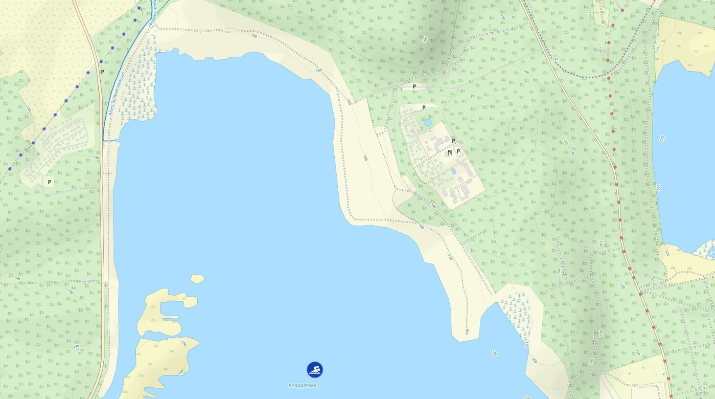 Kartenausschnitt Knappensee 