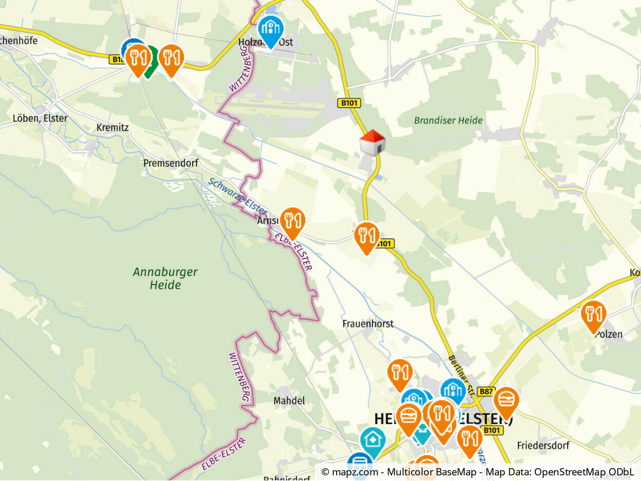 Geolyzer Kartenausschnitt