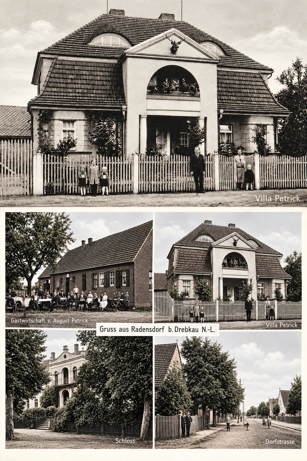 Historische Ansicht der Villa Petrick/Bechstein in Radensdorf
