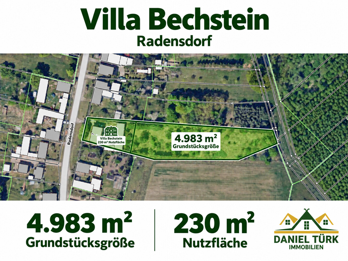 Villa Bechstein – Anwesen in Radensdorf - Das Villenanwesen und seine Umgebung