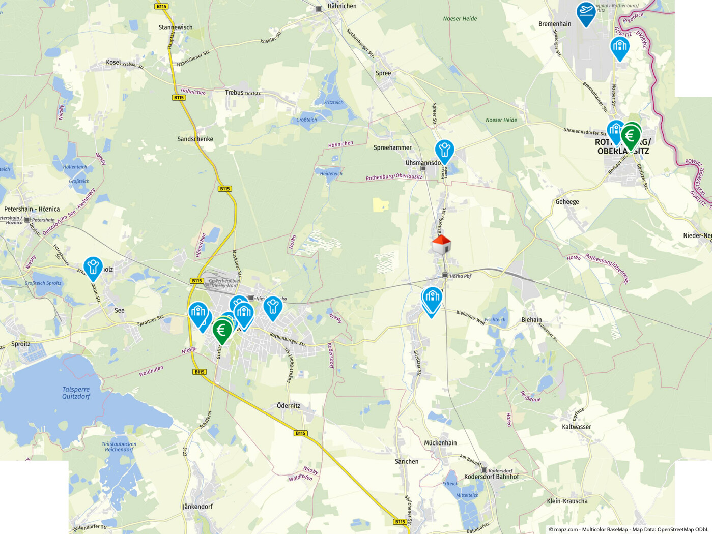 Geolyzer Kartenausschnitt