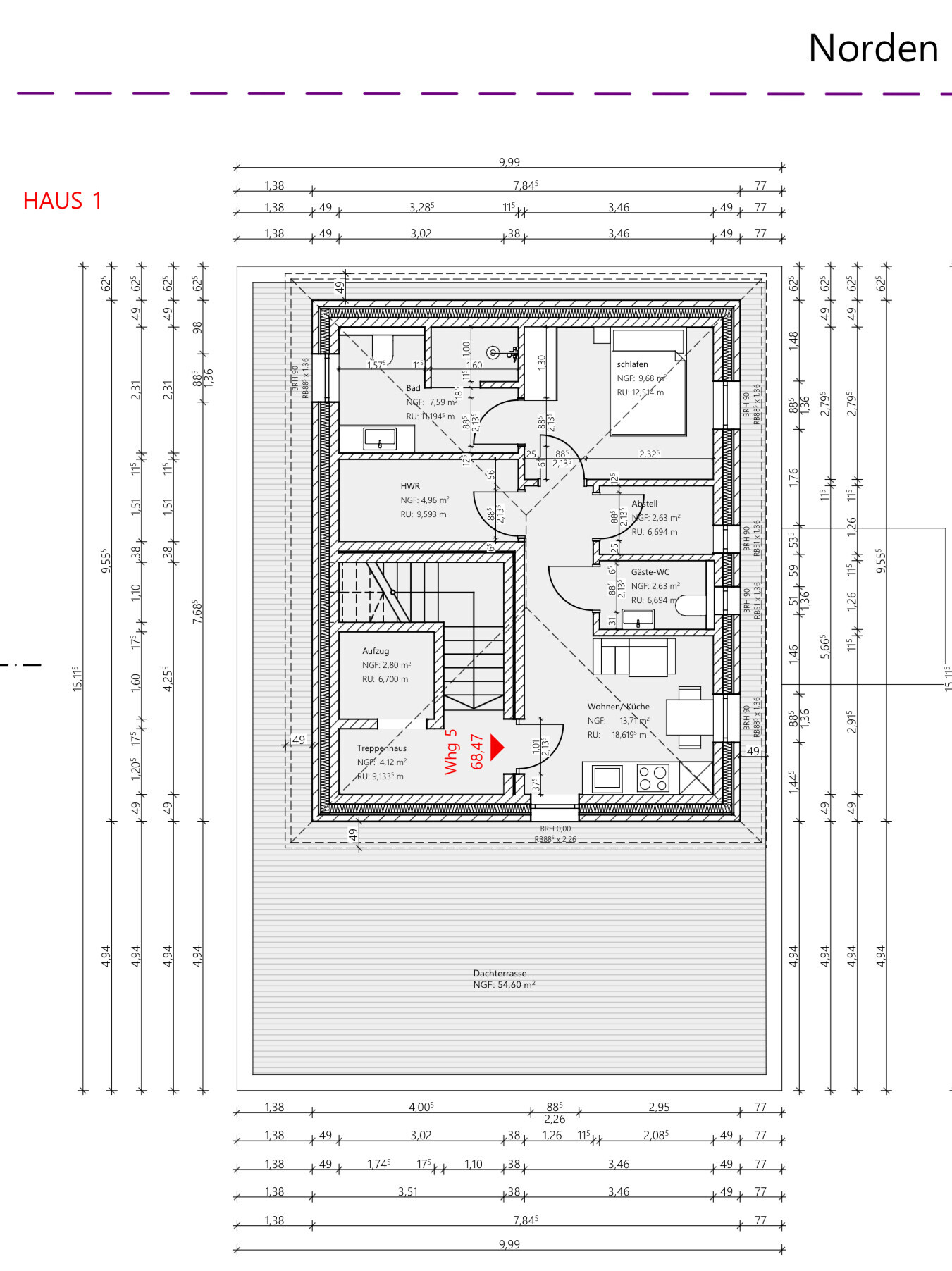 Grundriss Dachgeschoss