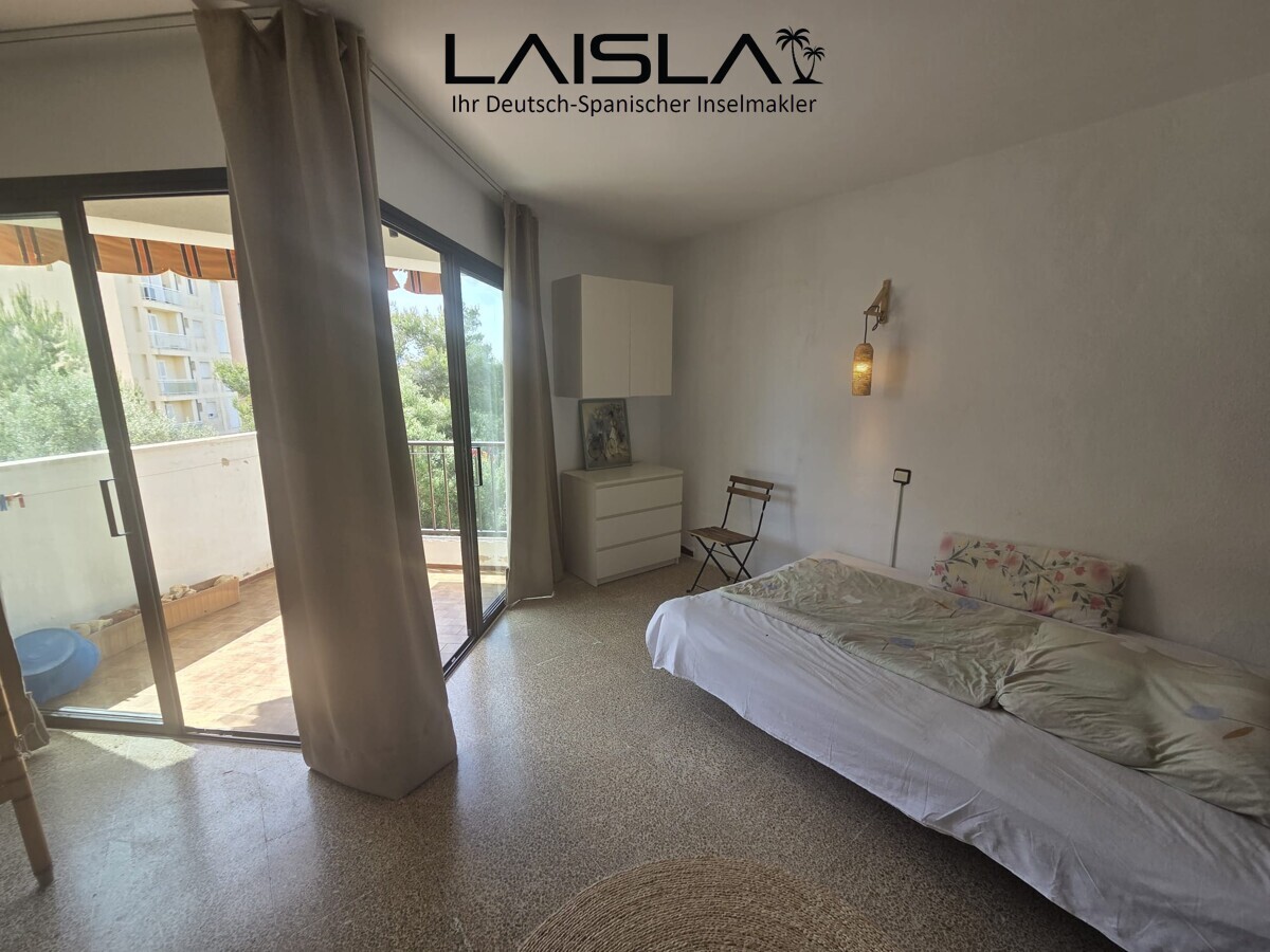 Charmantes Studio mit Balkon und schönem Grünblick in Cales de Mallorca — Foto 4