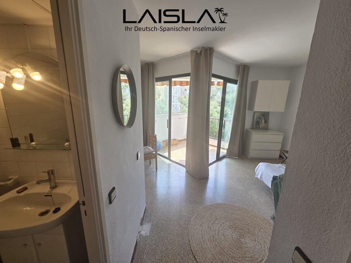 Charmantes Studio mit Balkon und schönem Grünblick in Cales de Mallorca — Foto 3