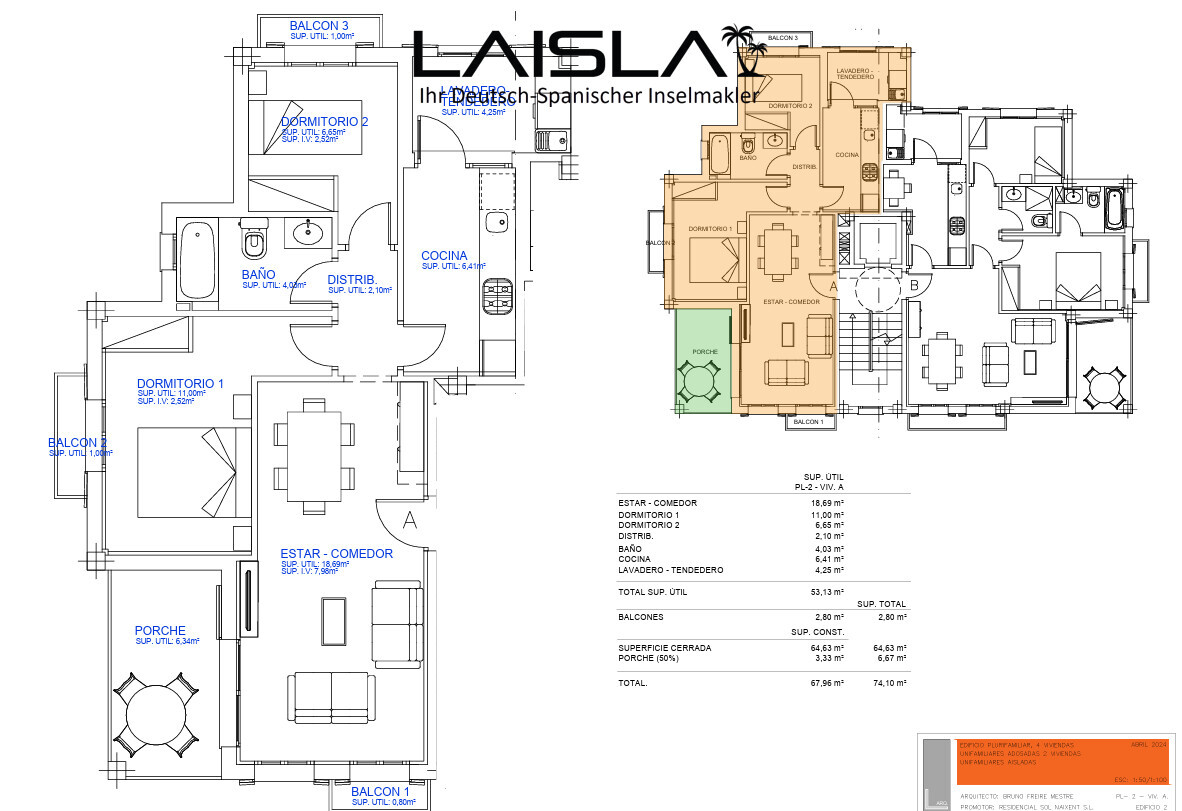 2-Zimmer-Meerblick-Wohnung mit Pool ! — Foto 4