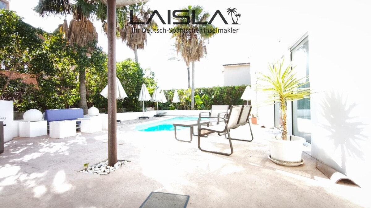 Modernes Chalet mit Pool und Meerblick in Port Verd — Foto 25