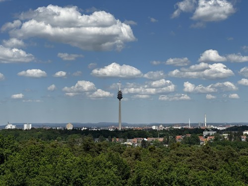 Fernblick vom Balkon