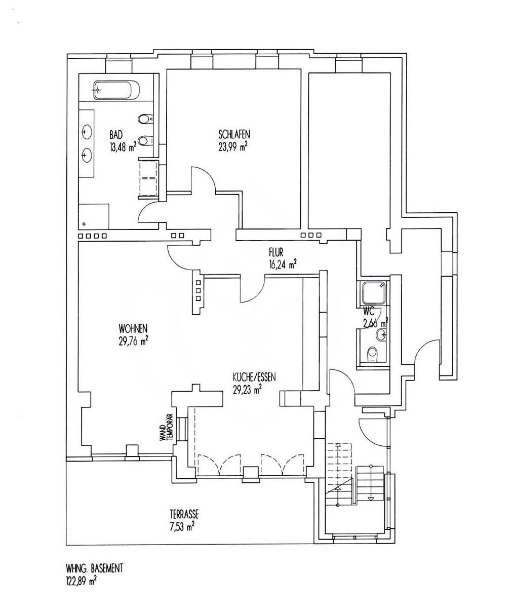Grundriss EG-Souterrain