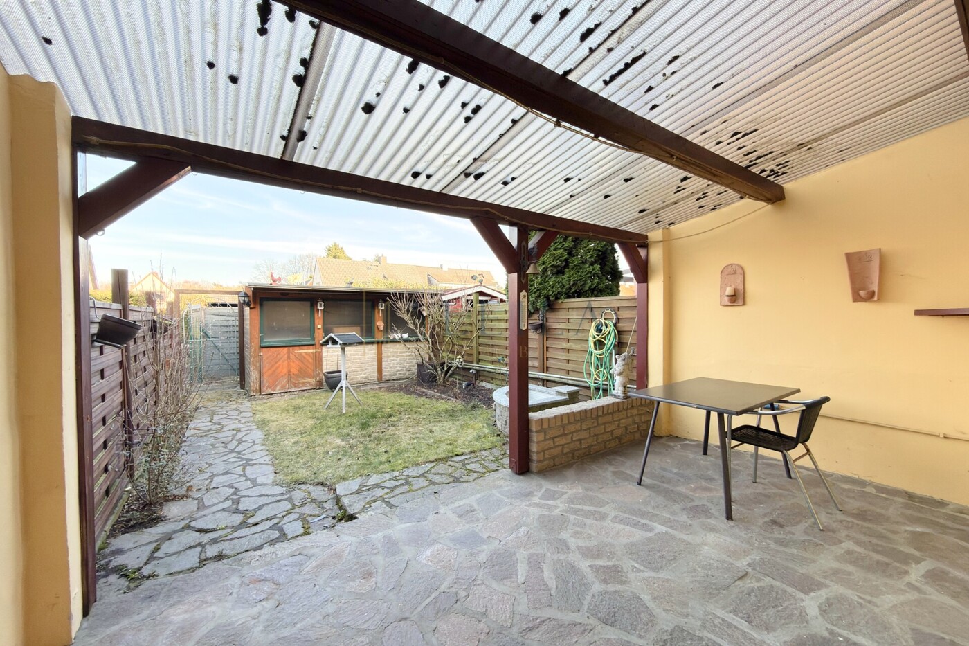 Überdachte Terrasse