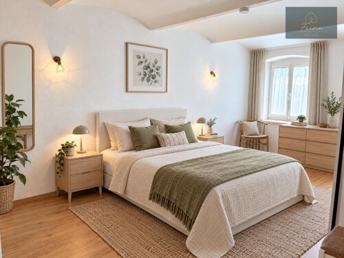 Schlafzimmer beispielmöbliert
