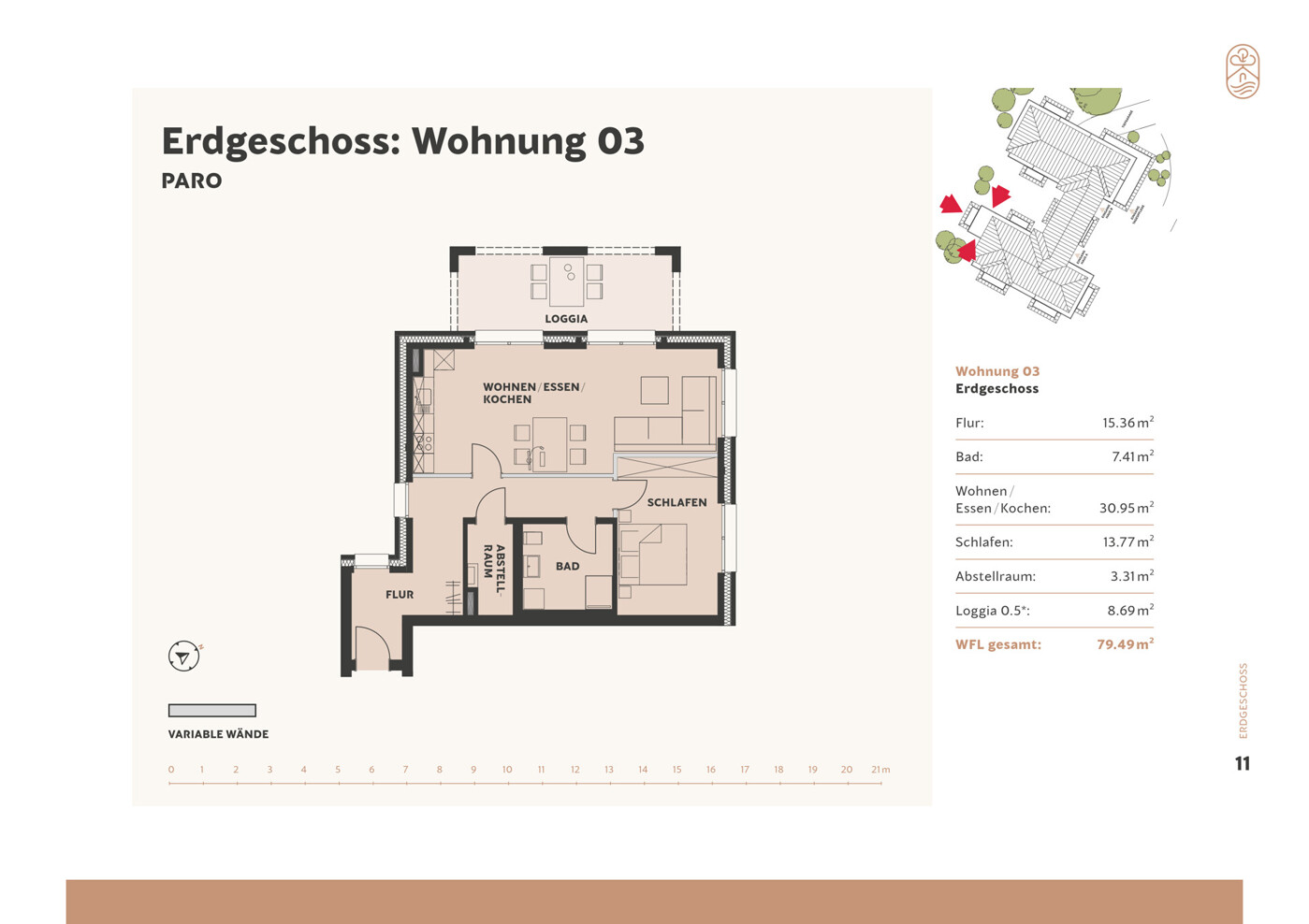 Erdgeschoss WE 3