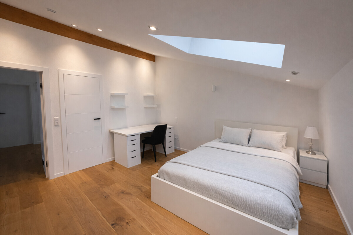 Schlafzimmer in Nordausrichtung