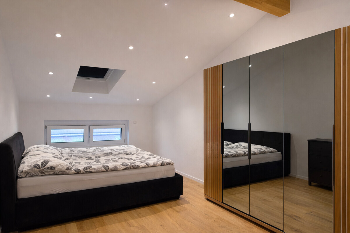 Schlafzimmer in Südausrichtung