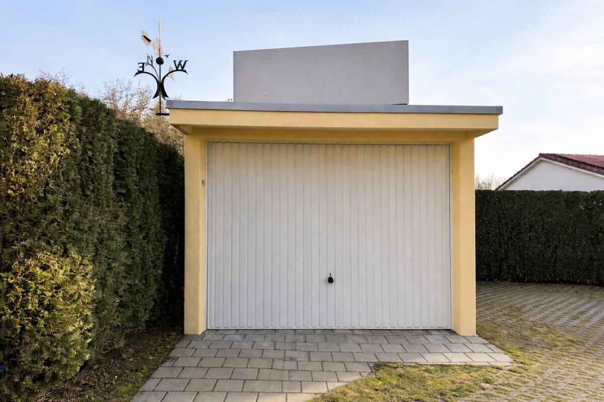 Garage im Garten