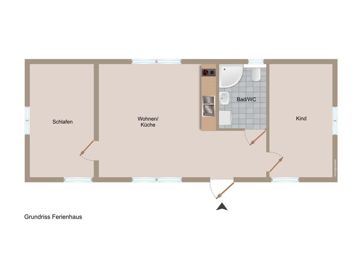 Grundriss Ferienhaus