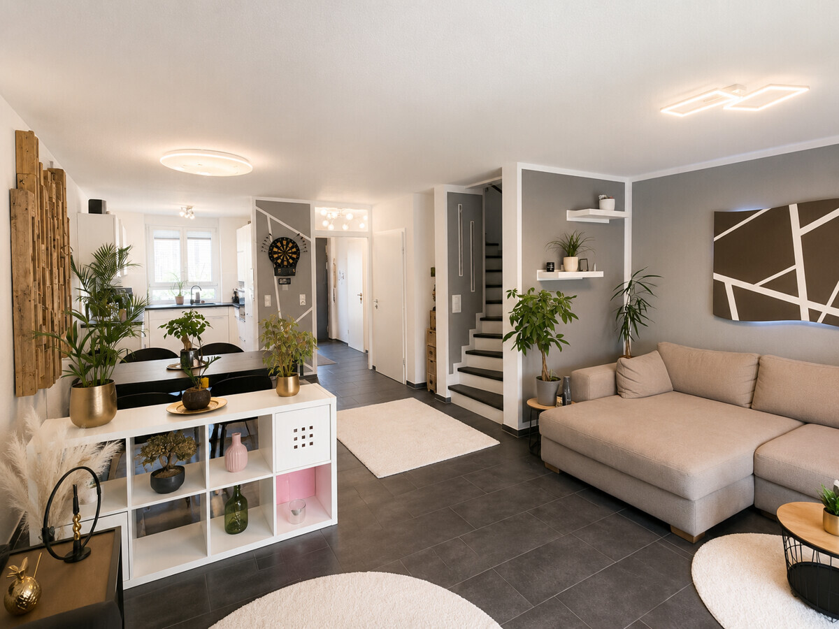 Wohnzimmer - Blick Küche