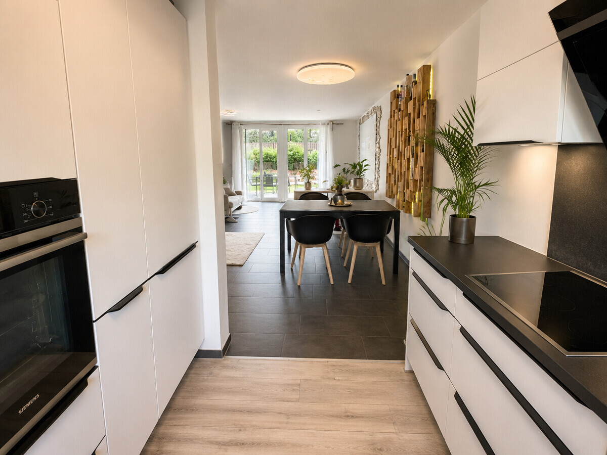 Küche Blick Wohnzimmer