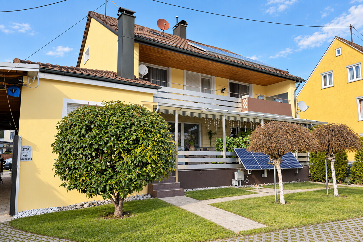 Ansicht v. Garten