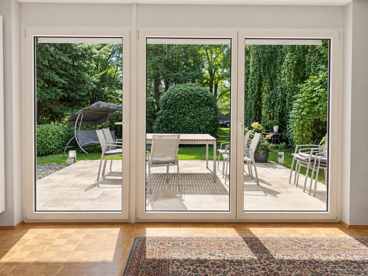 Blick Terrasse - Wohnzimmer